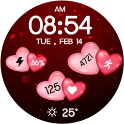 Animated Valentine WatchFace for Android