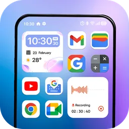 Launcher Liquid Glass OS: Fun APK for Android