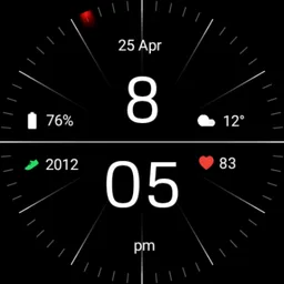 Minimal Black Watch Face APK for Android