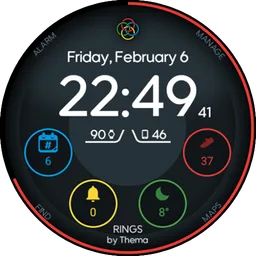 Rings Watch Face for Android